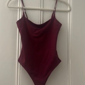 Babaton maroon bodysuit